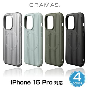 iPhone 15 Pro �P�[�X GRAMAS COLORS Rib �V���b�N�v���[�t�P�[�X for �A�C�t�H�[�� 15 �v�� �O���}�X �Ռ��z��