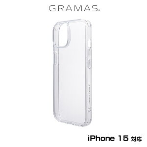 iPhone15 �w�ʃJ�o�[�^�C�v �V�F���^�P�[�X GRAMAS COLORS Glassty �K���X�n�C�u���b�h�P�[�X �A�C�t�H�[�� 15 ���C�����X�[�d��