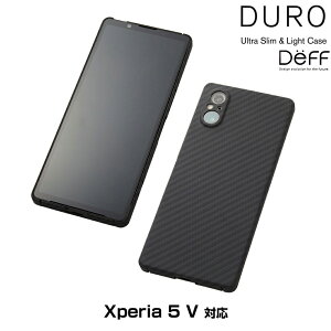 Xperia 5 V �A���~�h�@�ۃP�[�X Ultra Slim & Light Case DURO for �G�N�X�y���A 5 V ���C�����X�[�d�Ή� ���y�� ���^ �ϏՌ� Deff �f�B�[�t