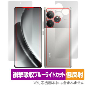 realme GT6 (�O���[�o����/RMX3851) �\�� �w�� �t�B���� OverLay Absorber �ᔽ�� for ���A���~�[ �Ռ��z�� �u���[���C�g�J�b�g �R��