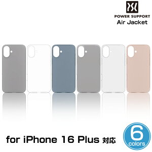 iPhone 16 Plus �p���[�T�|�[�g �X�}�z�P�[�X �G�A�[�W���P�b�g for �A�C�t�H�[�� 16 �v���X AirJacket PowerSupport �ϏՌ���