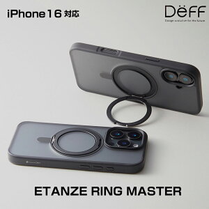 iPhone16 ETANZE RING MASTER for iPhone 16(ubN) 360x] MagSafeO X^h tBK[O @\nCubhP[X Deff fB[t