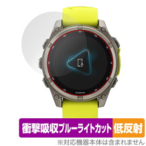 GARMIN fenix 8 Sapphire Dual Power 47mm �ی�t�B���� OverLay Absorber �ᔽ�� for �K�[�~�� GPS�E�H�b�` �Ռ��z�� �u���[���C�g�J�b�g