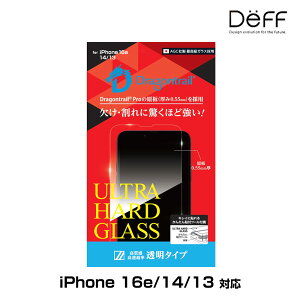 iPhone16e/14/13 KXtB ULTRA HARD GLASS for ACtH[ 16e/14/13 NA  AGC DragonTrail Pro ̗p Deff 񂽂\tc[t