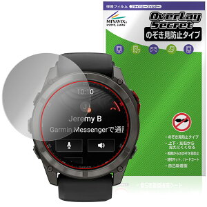 GARMIN fenix 8 Pro MicroLED AMOLED 51mm �ی� �t�B���� OverLay Secret for �K�[�~�� �t�F�j�b�N�X �v���C�o�V�[�t�B���^�[ �`�����h�~
