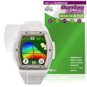 Shot Navi Crest 2 Touch 保護 フィルム OverLay Absorber 高光沢 for テクタイト ショットナビ 衝撃吸収 高光沢 ハードコート 抗菌