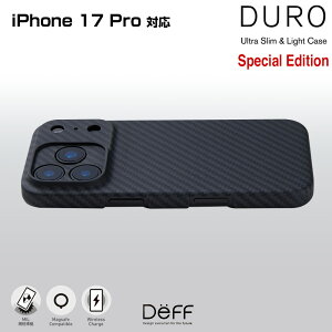 iPhone 17 Pro �A���~�h�@�ۃP�[�X DURO Special Edition for �A�C�t�H�[�� 17 �v�� ���C�����X�[�d�Ή� �y�� ���^ �ϏՌ� Deff �f�B�[�t