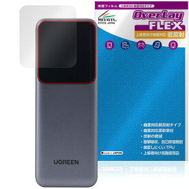 UGREEN Nexode 巻取式USB-Cケーブル内蔵 モバイルバッテリー 20000mAh 165W 保護フィルム OverLay FLEX 低反射 曲面対応 衝撃吸収