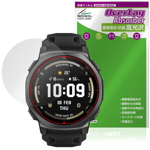Amazfit T-Rex 3 Pro 44mm �ی�t�B���� OverLay Absorber ������ for �A�}�Y�t�B�b�g �X�}�[�g�E�H�b�` �Ռ��z�� �n�[�h�R�[�g �R��