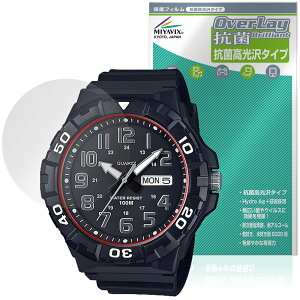 CASIO MRW-210HB / MRW-210H �V���[�Y �ی�t�B���� OverLay �R�� Brilliant for �J�V�I �r���v Hydro Ag+ �R�� �R�E�C���X ������