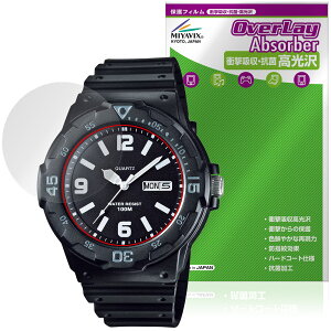 CASIO Collection STANDARD MRW-200H �V���[�Y �ی�t�B���� OverLay Absorber ������ for �J�V�I �r���v �Ռ��z�� �n�[�h�R�[�g �R��