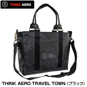 THINK AERO TRAVEL TOWN ���̂悤�Ȏ��� ���y�ʃo�b�O �V���N�E�G�A���E�g���x���E�^�E���i�u���b�N�j