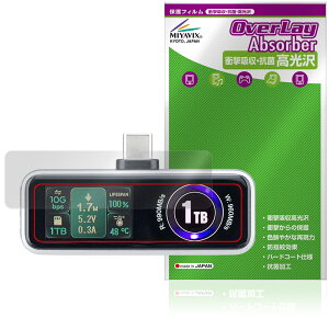 �T�����T�v���C USB Type-C SSD 600-IPCFAN �V���[�Y �ی�t�B���� OverLay Absorber ������ for �X�}�[�g�t�H���p USB �Ռ��z�� �R��