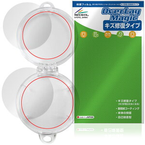 Adget Can-Badge �p�N���A�P�[�X �\ �w�� �ی�t�B���� OverLay Magic for �f�W�^���ʃo�b�W ���C�� �ώw�� �w��h�~ �R�[�e�B���O