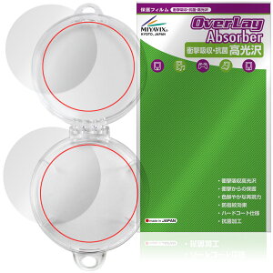 Adget Can-Badge �p�N���A�P�[�X �\ �w�� �ی�t�B���� OverLay Absorber ������ for �f�W�^���ʃo�b�W �Ռ��z�� �n�[�h�R�[�g �R��