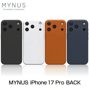 MYNUS �}�C�i�X iPhone 17 Pro BACK MagSafe�Ή� �o�b�N�v���[�g �}�C�i�X �A�C�t�H�[�� �P�[�X