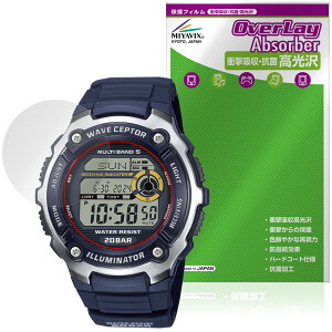 CASIO CASIO Collection SPORTS WV-200R �V���[�Y �ی�t�B���� OverLay Absorber ������ for �J�V�I �E�F�[�u�Z�v�^�[ �Ռ��z�� �R��