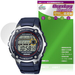 CASIO CASIO Collection SPORTS WV-200R �V���[�Y �ی�t�B���� OverLay Absorber �ᔽ�� for �J�V�I �E�F�[�u�Z�v�^�[ �Ռ��z�� �R��