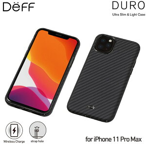IPhone11 Pro Max �A���~�h�@�ۑf�ރP�[�X Ultra Slim & Light Case DURO for iPhone 11 Pro Max DCS-IPD19LKVMBK �E���g���X���������C�g �P�[�X �f���[�� Deff