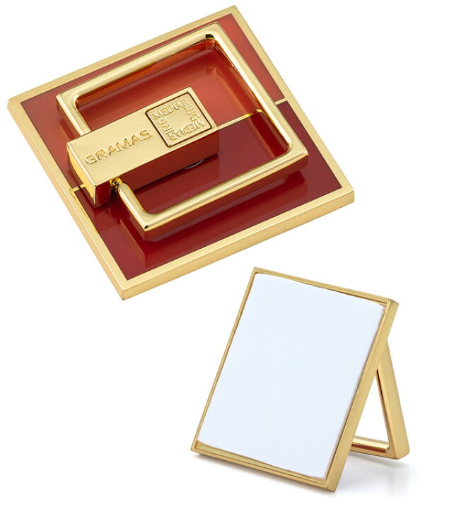 楽天市場 メディアリング スマホリング スクエア型 Gramas Mediaring For Smartphone Square Gsqmg Gn01 ホールドリング スマホアクセサリー グラマス ビザビ 楽天市場店
