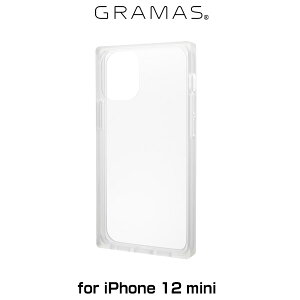 iPhone12 mini �w�ʃP�[�X GRAMAS COLORS �hGlassty�h Hybrid Case for iPhone 12 mini (�N���A) CHCGP-IP10CLR �O���}�X �A�C�t�H�[��12�~�j �����K���XxTPU �n�C�u���b�h�P�[�X