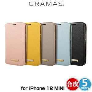 iPhone 12 mini 蒠^PUU[P[X GRAMAS COLORS hShrinkh PU Leather Book Case for iPhone 12 mini CBCSH-IP10 O}X ACtH[12~j 蒠^P[X