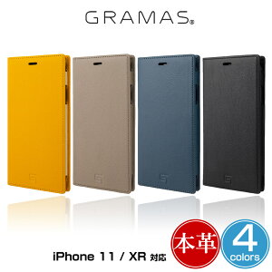 iPhone 11/XR �蒠�^���U�[�P�[�X �{�v GRAMAS Italian Genuine Leather Book Case for �A�C�t�H�� �C���u�� �e���A�[�� ���C�����X�[�d�Ή� �J�[�h���[