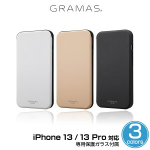 iPhone 13 Pro / iPhone 13 �P�[�X GRAMAS Flat Full Cover Hybrid Shell Case for �A�C�t�H�� 13 �v�� �O���}�X �|���J�[�{�l�[�g TPU �t���J�o�[