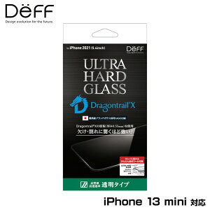 iPhone 13 mini p ی KXtB ULTRA HARD GLASS for ACtH 13 ~j NA  deff AGC DragonTrail X  0.55mm x8{