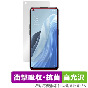 OPPO Reno7 A 保護 フィルム OverLay Absorber 高光沢 for オッポ リノセブン エー 衝撃吸収 高光沢 抗菌