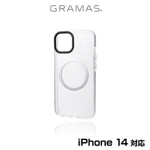 iPhone14 �ϏՌ��P�[�X �w�ʃJ�o�[�^�C�v GRAMAS COLORS Rim-ix �n�C�u���b�h�P�[�X for iPhone 14 MIL�X�y�b�N ���C�����X�[�d�Ή�