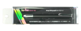 【iPhone6Plus5.5インチiphone6iphone5s/5iPad】MetaMoJiカーボン製軽量スタイラスペンSu-PenP201S-T9C(ブラック)foriPad/iPhone用タッチペンスーペン/supenメタモジタッチペンスマホタブレット10P26Mar16