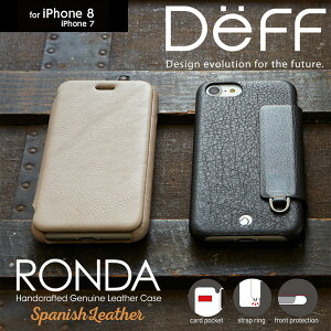 iPhone 8 / iPhone 7 �p RONDA Spanish Leather Case (�t���b�v�^�C�v) for iPhone 8 / iPhone 7 �蒠�^ �_�C�A���[ ���^ ���J�� �P�[�X ���U�[ IC�J�[�h �|�P�b�g �z���_�[ ���h���� �J�o�[ �W���P�b�g �܂肽���� 