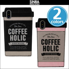 iPhone X 用 SINRA DESIGN WORKS Cafe Tumbler Case for iPhone X シンラクリエイション アイフォン カフェモチーフ PUレザー