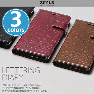 iPhone X �p �P�[�X Zenus Lettering Diary for iPhone X / iPhone �A�C�t�H��X iPhone�P�[�X ���U�[ IC�J�[�h �}�C�N���t�@�C�o�[�����X�G�[�h �蒠�^�P�[�X �蒠�^ �P�[�X �[�k�X