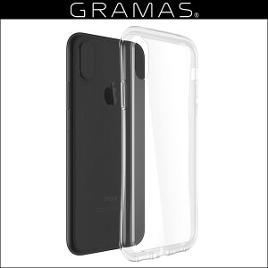 GRAMAS COLORS Glass Hybrid Clear Case for iPhone X ���d�x�œ����x�̍����K���X�n�C�u���b�h�P�[�X 9H �����K���X �O���}�X