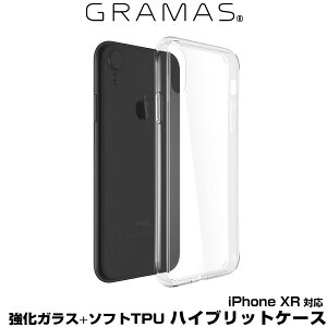 iPhone XR �p GRAMAS COLORS �hGlass Hybrid�h Shell Case for iPhone XR �A�C�t�H��XR �A�C�t�H���e���A�[�� iPhoneXR �e���A�[�� �A�C�t�H�[�� 2018 6.1