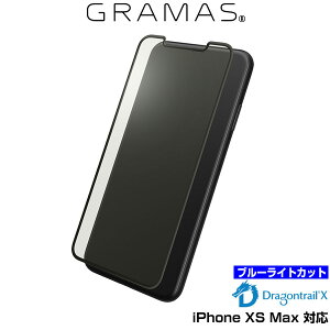 iPhone XS MAX �p GRAMAS Protection 3D Full Cover Glass Bluelight Cut for iPhone XS MAX �A�C�t�H��XS�}�b�N�X �A�C�t�H���e���G�X�}�b�N�X iPhoneXSMAX �e���G�X�}�b�N�X �A�C�t�H�[�� 2018 6.5 �X�}�z�t�B���� ������
