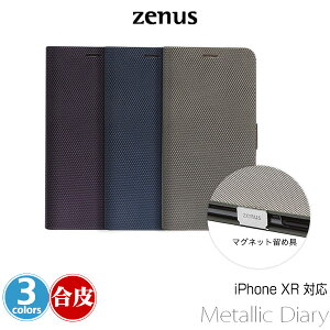 iPhone XR �p �P�[�X Zenus Metallic Diary for iPhone XR / �A�C�t�H��XR �A�C�t�H���e���A�[�� iPhoneXR �e���A�[�� �A�C�t�H�[�� 2018 6.1 �V���v���ł������Ȏ蒠�^�P�[�X