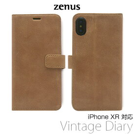 iPhone XR 用 Zenus Vintage Diary for iPhone XR アイフォンXR アイフォンテンアール iPhoneXR テンアール アイフォーン 2018 6.1 高級感のある手帳型ケース