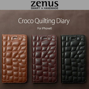 iPhone 6s / iPhone 6 �p �P�[�X zenus iphone6 iPhone6 4.7 �P�[�X �蒠Zenus Croco Quilting Diary for iPhone 6s / iPhone 6