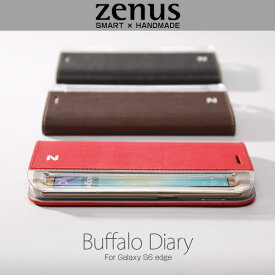 Galaxy S6 edge SC-04G/SCV31 用 ケース ゼヌス Zenus Buffalo Diary for Galaxy S6 edge SC-04G/SCV31/ドコモ SC04G 手帳型 手帳ケース 手帳タイプSC04G Z6046GS6E