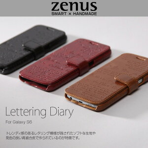 Galaxy S6 SC-05G �p �P�[�X Zenus �[�k�X Lettering Diary for Galaxy S6 SC-05G �蒠�^ �蒠�P�[�X �蒠�^�C�vSC05G Z5974GS6