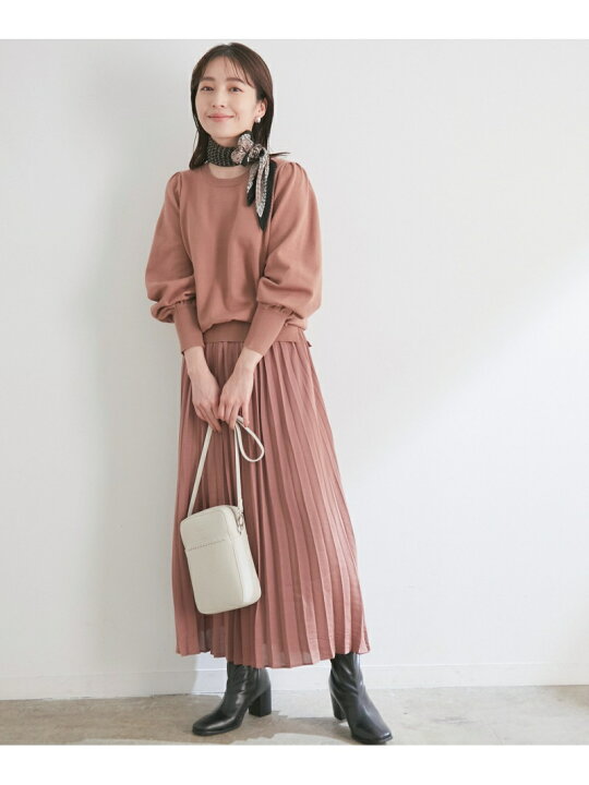 楽天市場 Sale 30 Off 美短 1枚でコーディネート完成 プリーツスカートドッキングワンピース Vis ビス ワンピース ワンピースその他 ピンク ブラック ブラウン グリーン Rba E 送料無料 Rakuten Fashion Vis ビス