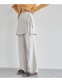 【SALE／70%OFF】スカートレイヤードスラックス VIS ビス パンツ スラックス・ドレスパンツ ブルー ホワイト ブラウン【RBA_E】[Rakuten Fashion]