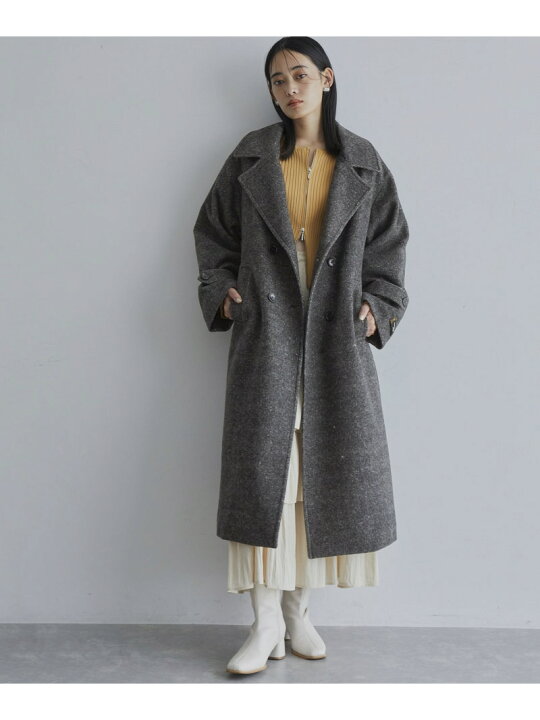 楽天市場】【JAPAN FABRIC】尾州毛混シャギーロングコート【選べる着丈 