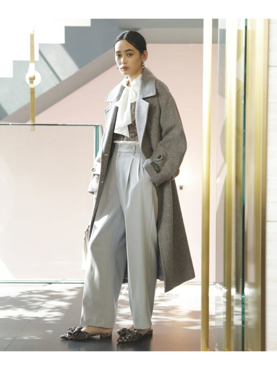 楽天市場】【JAPAN FABRIC】尾州毛混シャギーロングコート【選べる着丈 