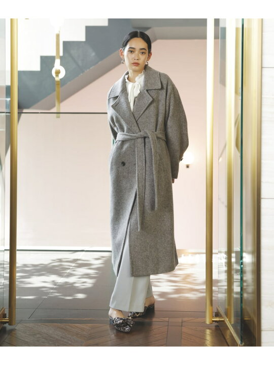楽天市場】【JAPAN FABRIC】尾州毛混シャギーロングコート【選べる着丈 