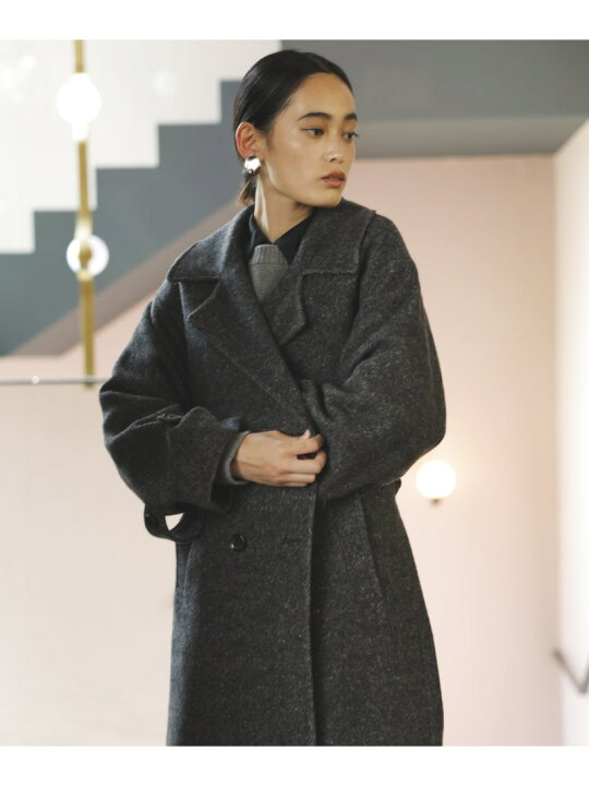 楽天市場】【JAPAN FABRIC】尾州毛混シャギーロングコート【選べる着丈 