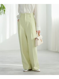 【SALE／50%OFF】【洗える・防シワ】美easy裏起毛ワイドパンツ VIS ビス パンツ スラックス・ドレスパンツ グレー グリーン【RBA_E】[Rakuten Fashion]